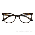 Mode Großhandel weibliche Vintage Brille Frauen Acetatbrillen Rahmen